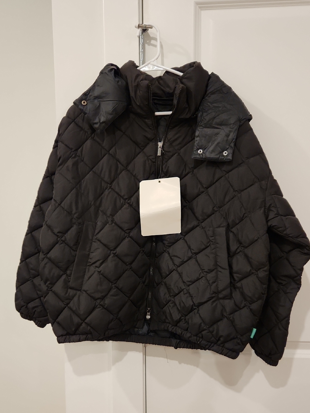 NWT save the duck Quilted Puffer Jacket in Black